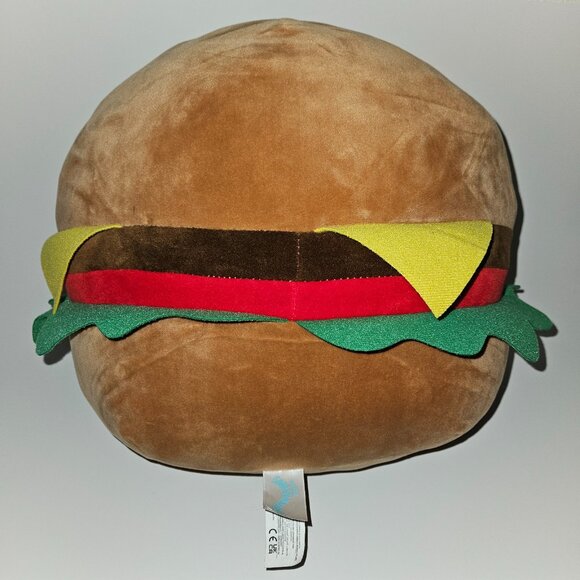 Squishmallows Carl Cheeseburger Plush 12" Stuffed Toy Hamburger Kellytoy - Picture 3 of 10